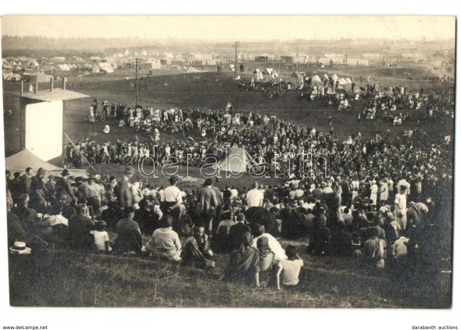 * 1926 Budapest IV. Újpest, Népsziget, Nemzeti Cserkész Nagytábor. Photo - Unclassified