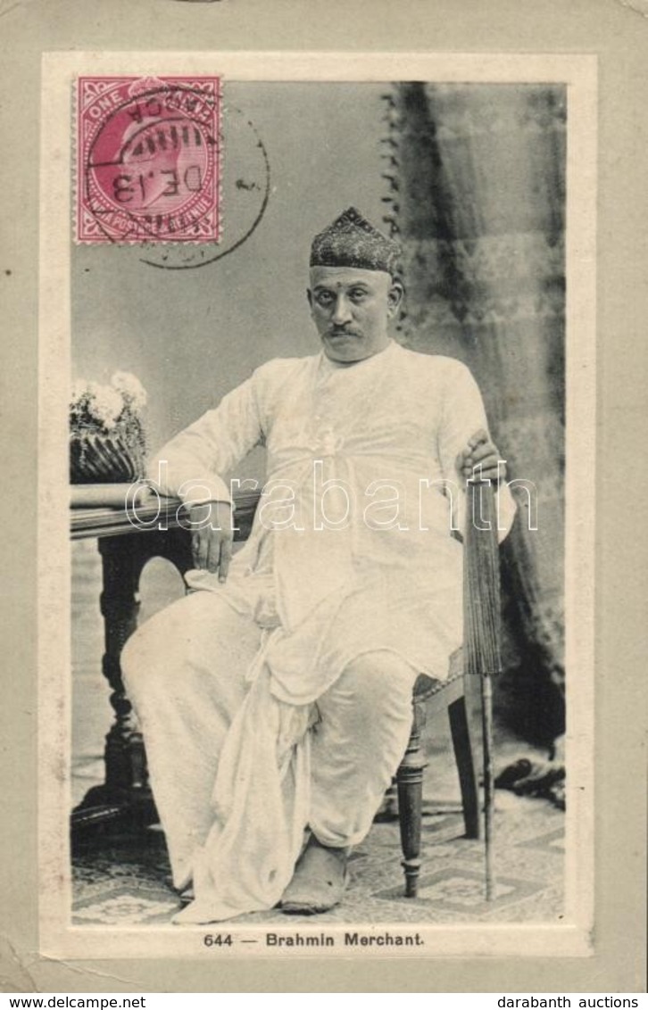 T2/T3 Indian Folklore, Brahmin Merchant. TCV Card (EK) - Unclassified