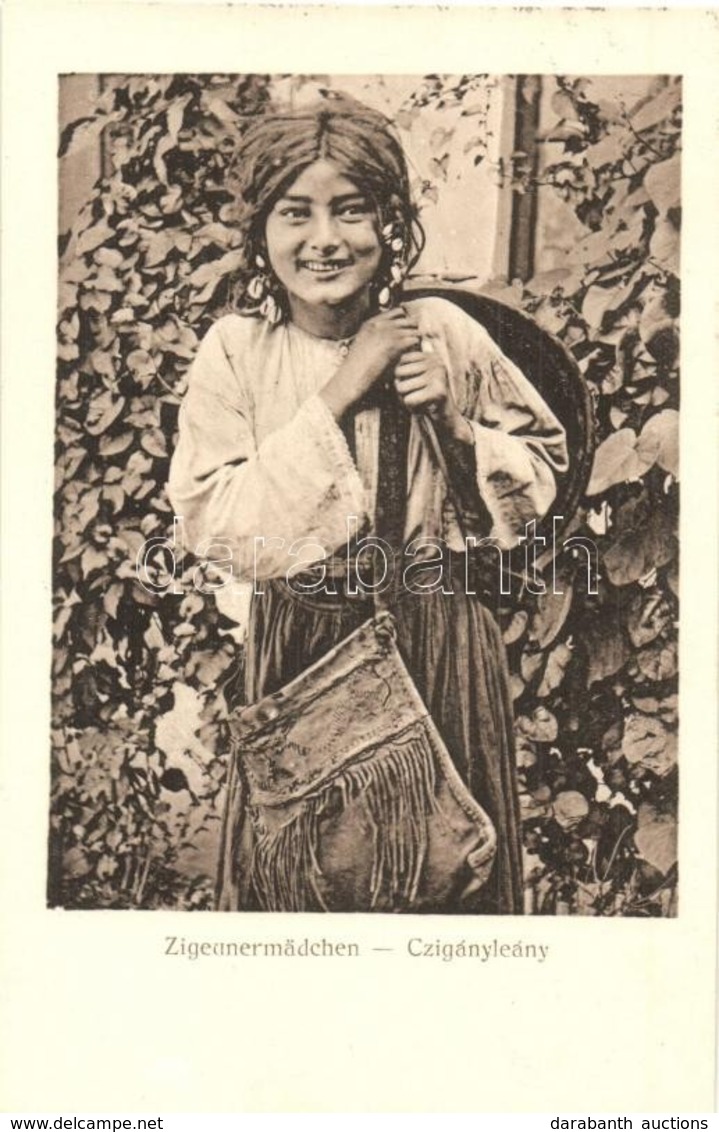 ** T1 Cigányleány / Zigeunermädchen / Gypsy Girl. Kunstanstalt Jos. Drotleff Nr. 403. Hermannstadt - Ohne Zuordnung