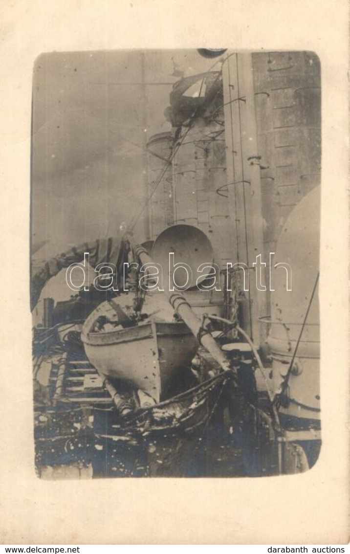 ** T2 1917 SMS Helgoland Osztrák-magyar Gyorscirkáló Fedélzete Az Otrantói-csata Után / K.u.K. Kriegsmarine, SMS Helgola - Unclassified