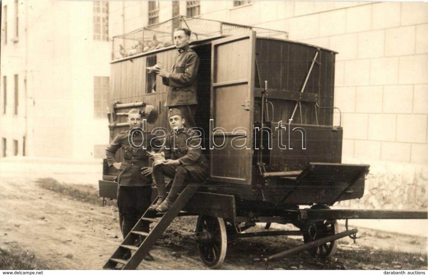 * T1/T2 1928 Budapest, Magyar Katonai Postagalambok, Katonák A Mozgó Dúccal / Hungarian Military Homing Pigeons, Soldier - Unclassified