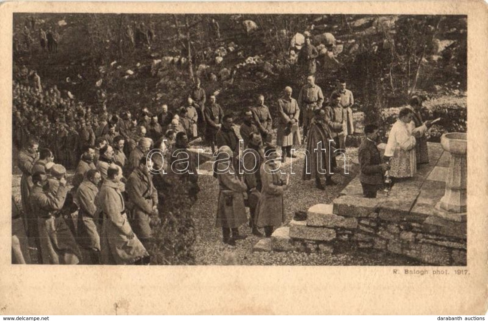 ** T2/T3 Tábori Mise / Feldmesse. Isonzofonds Feldpost 515. Serie III. / WWI K.u.K. Military Camp Mass (EK) - Unclassified