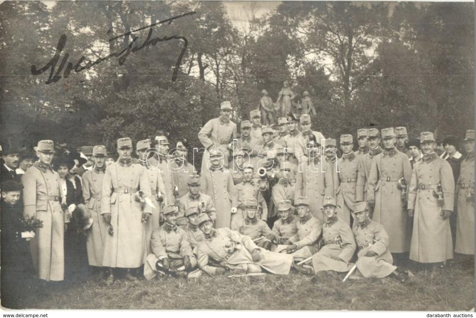 T2/T3 1914 Veszprém, Tüzérhadtest Tisztikara / Hungarian K.u.K. Military, Artillery Officers. Photo (EB) - Unclassified