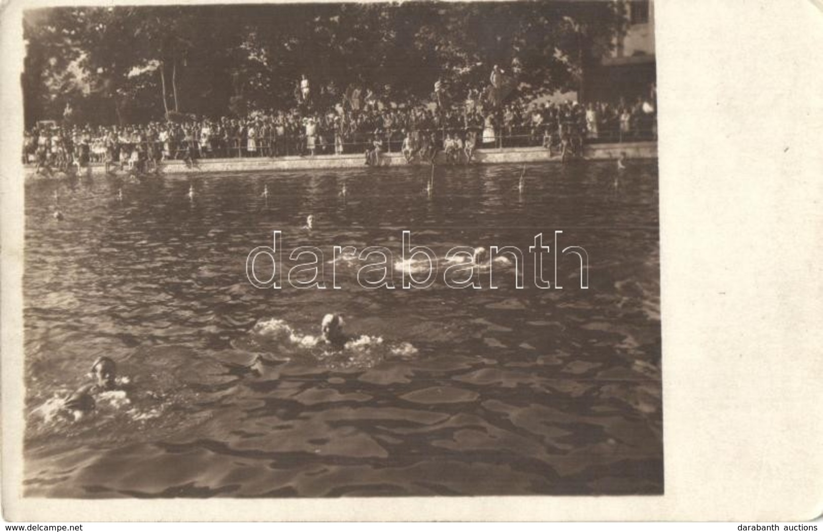 * T2/T3 ~1920 Vízilabda Mérk?zés / Water Polo Match. Original Photo!  (EK) - Unclassified