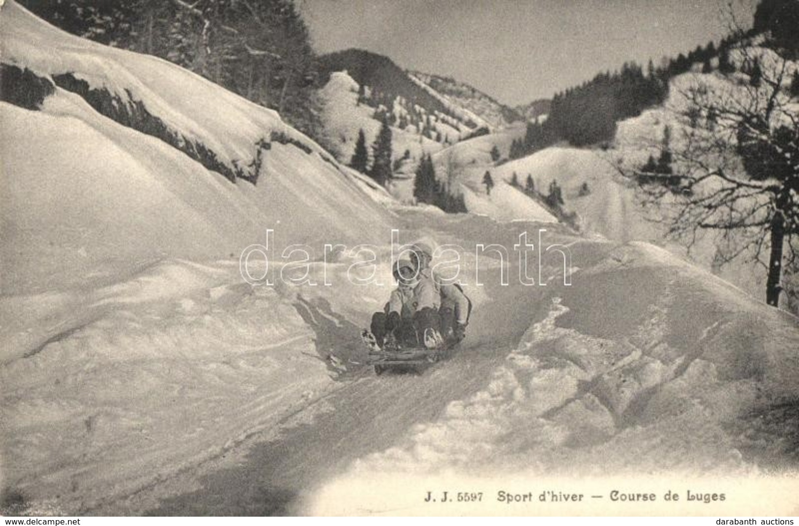 ** T2/T3 Sport D'hiver. Course De Luges. / Winter Sport, Toboggan Race, Bobsleigh, Sledding People (EK) - Non Classificati