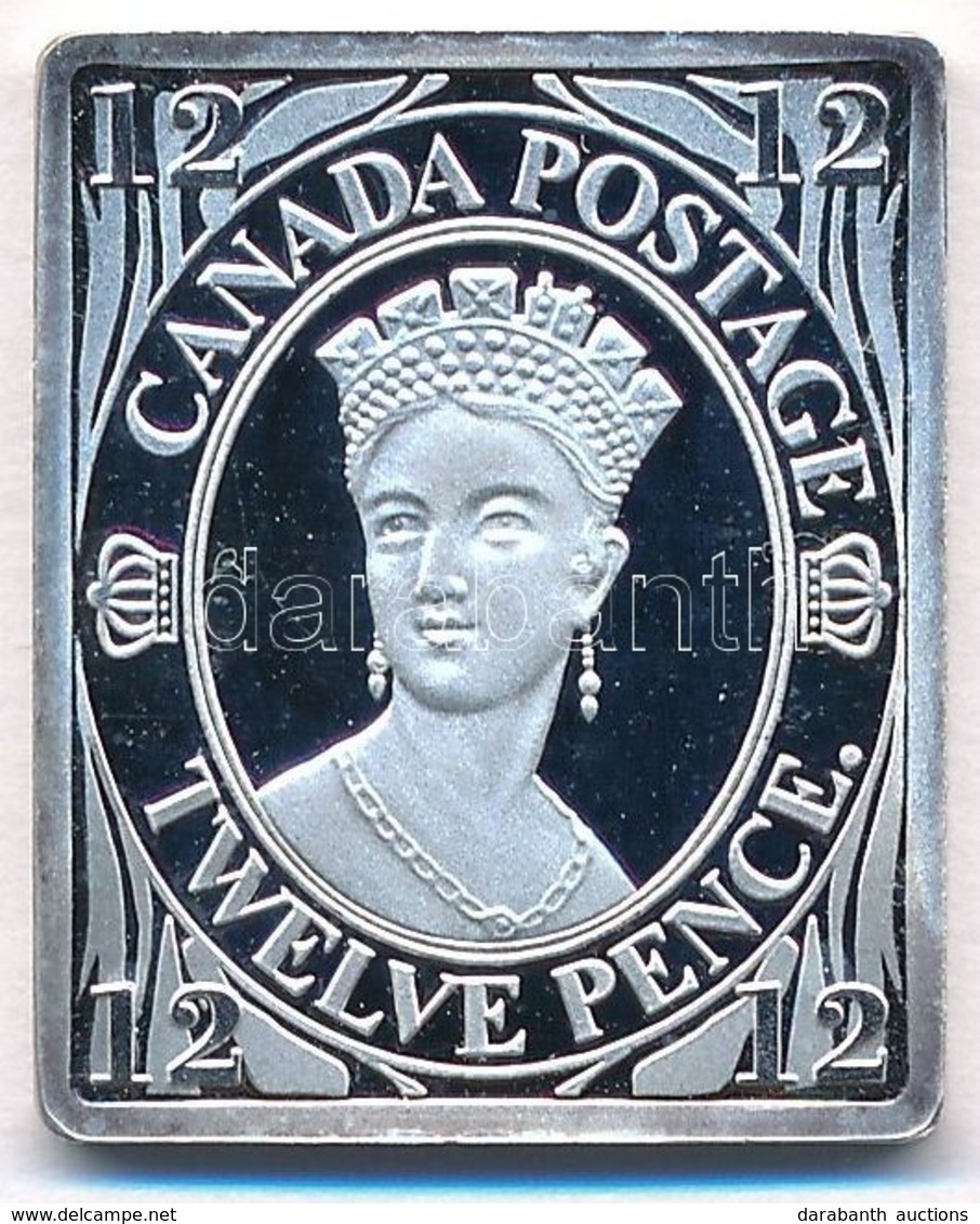 Németország DN 'Kanada 12 Pence 1851' Jelzett Ag Bélyegérem (7,96g/0.999/24x21mm) T:PP Fo.
Germany ND 'Kanada 12 Pence 1 - Non Classificati