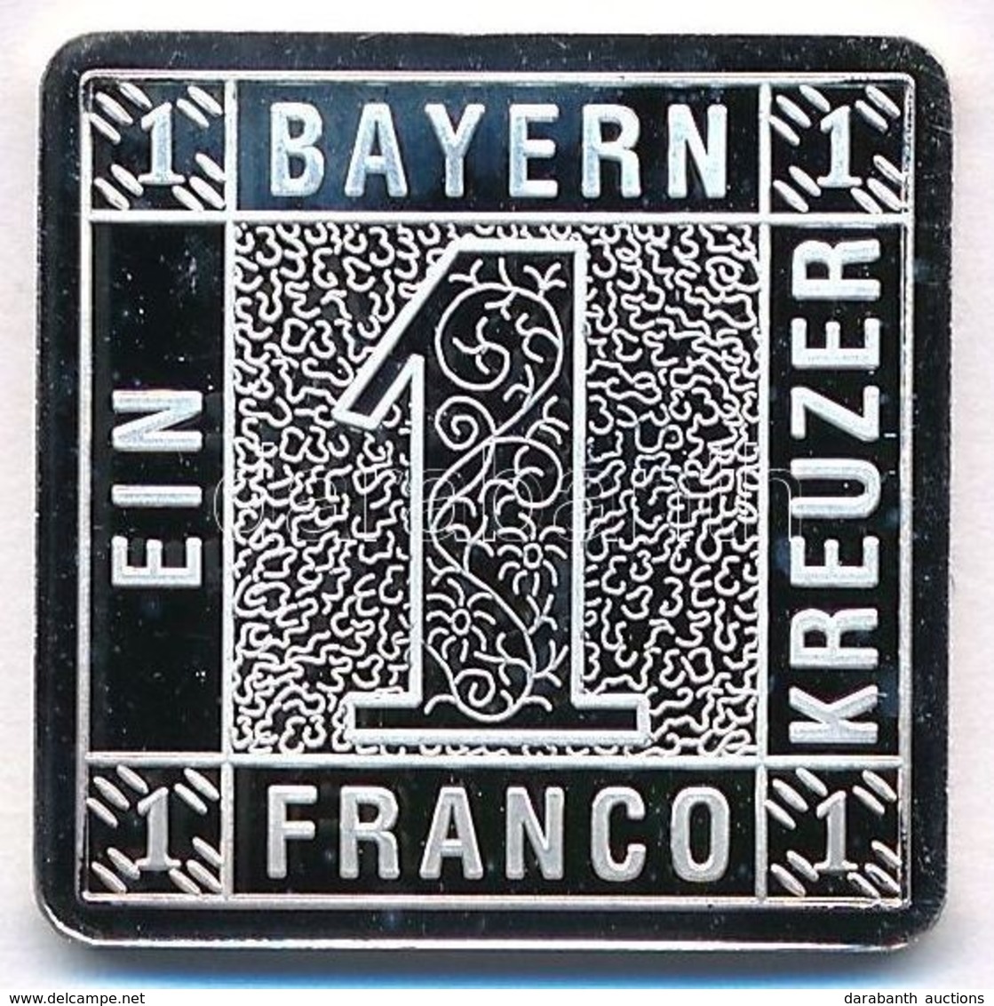 Németország DN 'Bayern Ein Kreuzer 1849' Jelzett Ag Bélyegérem (6,04g/0.999/24x21mm) T:PP Fo.
Germany ND 'Bayern Ein Kre - Unclassified