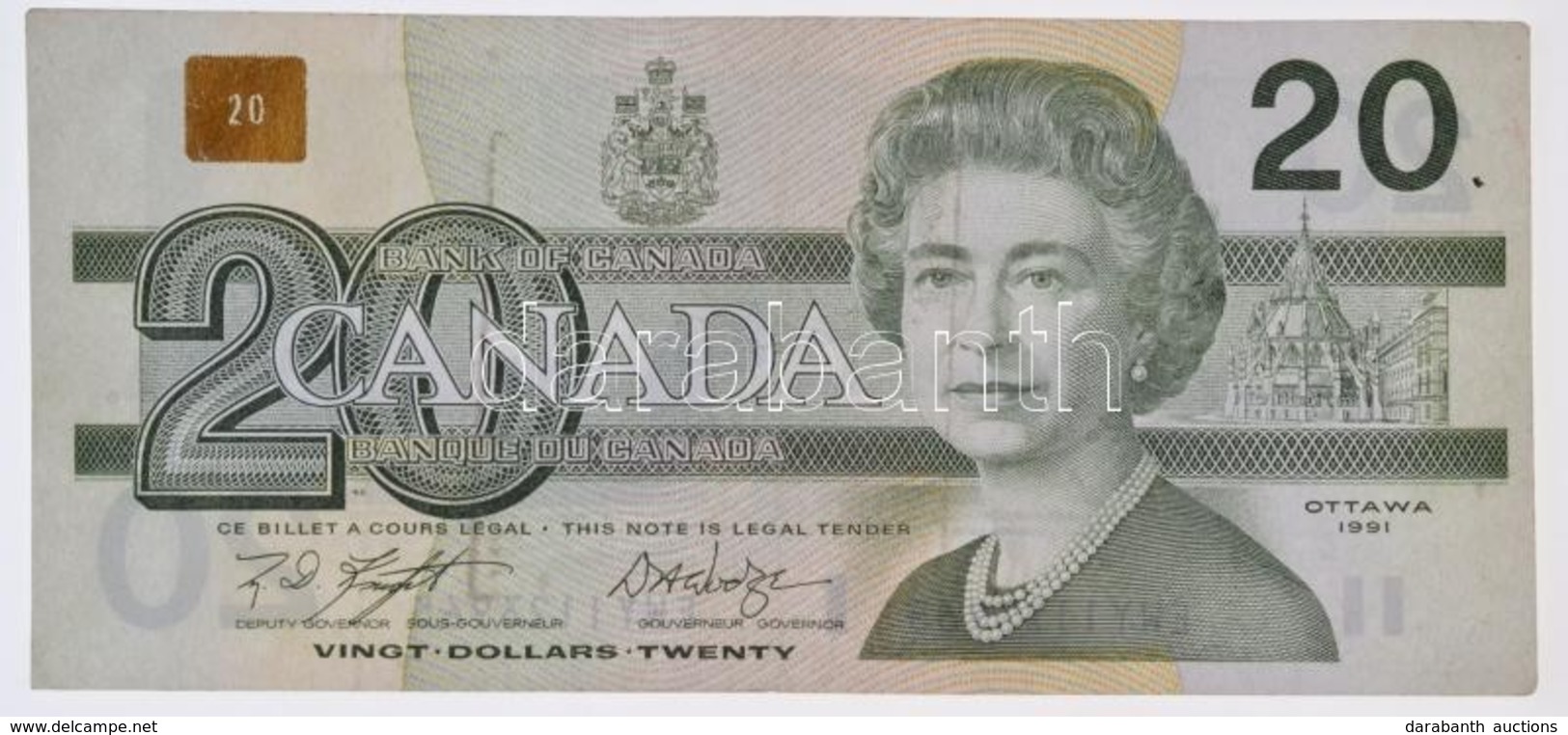 Kanada 1991. 20$ T:III
Canada 1991. 20 Dollars C:F - Unclassified