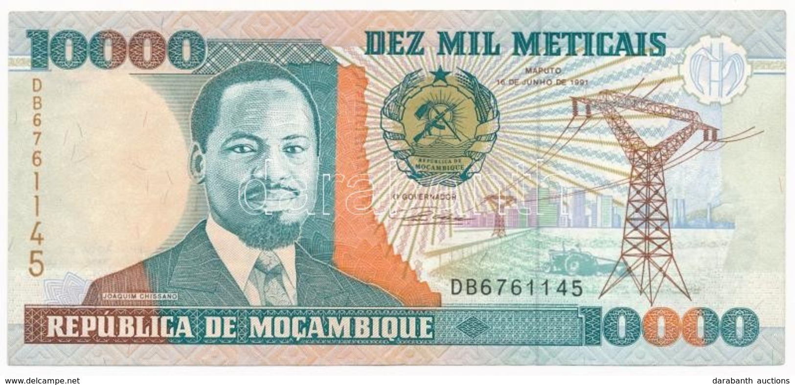 Mozambik 1991. 10.000M T:II,II-
Mozambique 1991. 10.000 Meticais C:XF,VF - Zonder Classificatie