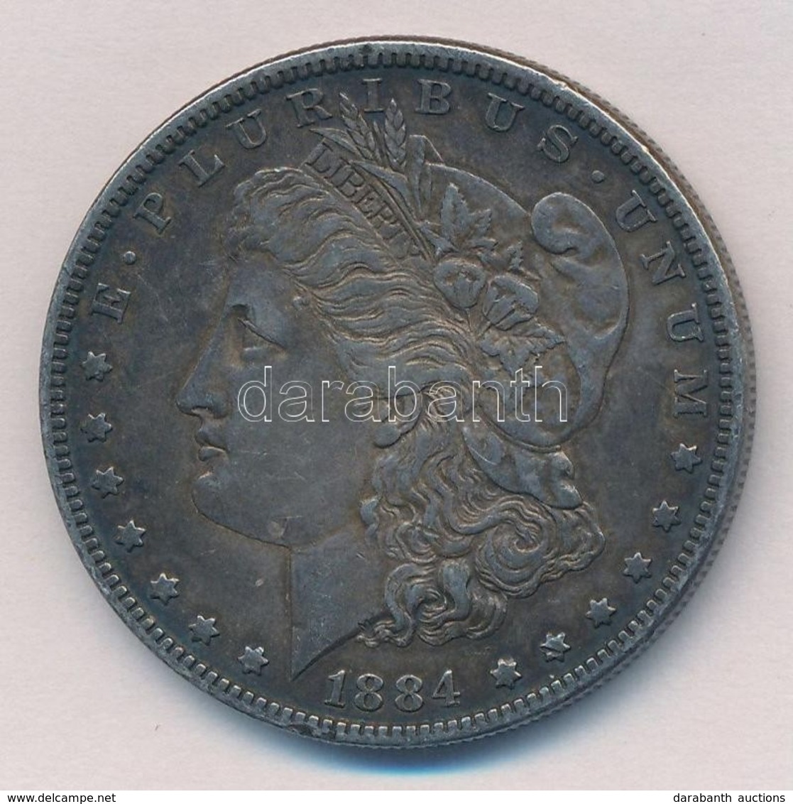 Amerikai Egyesült Államok 1884. 1$ Ag 'Morgan' T:2 Ph., Patina
USA 1884. 1 Dollar Ag 'Morgan' C:XF Edge Error, Patina - Unclassified