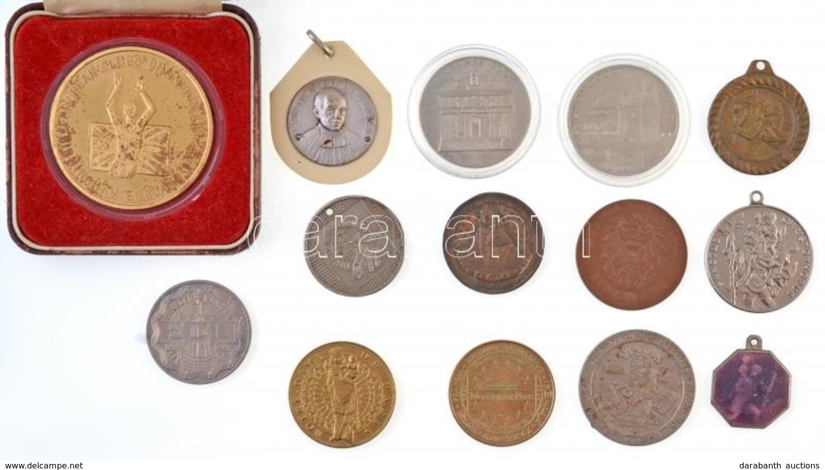 14db-os Vegyes Külföldi Emlékérem, Zseton és Medál Tétel T:vegyes
14pcs Of Various Commemorative Coins, Medals And Jeton - Unclassified