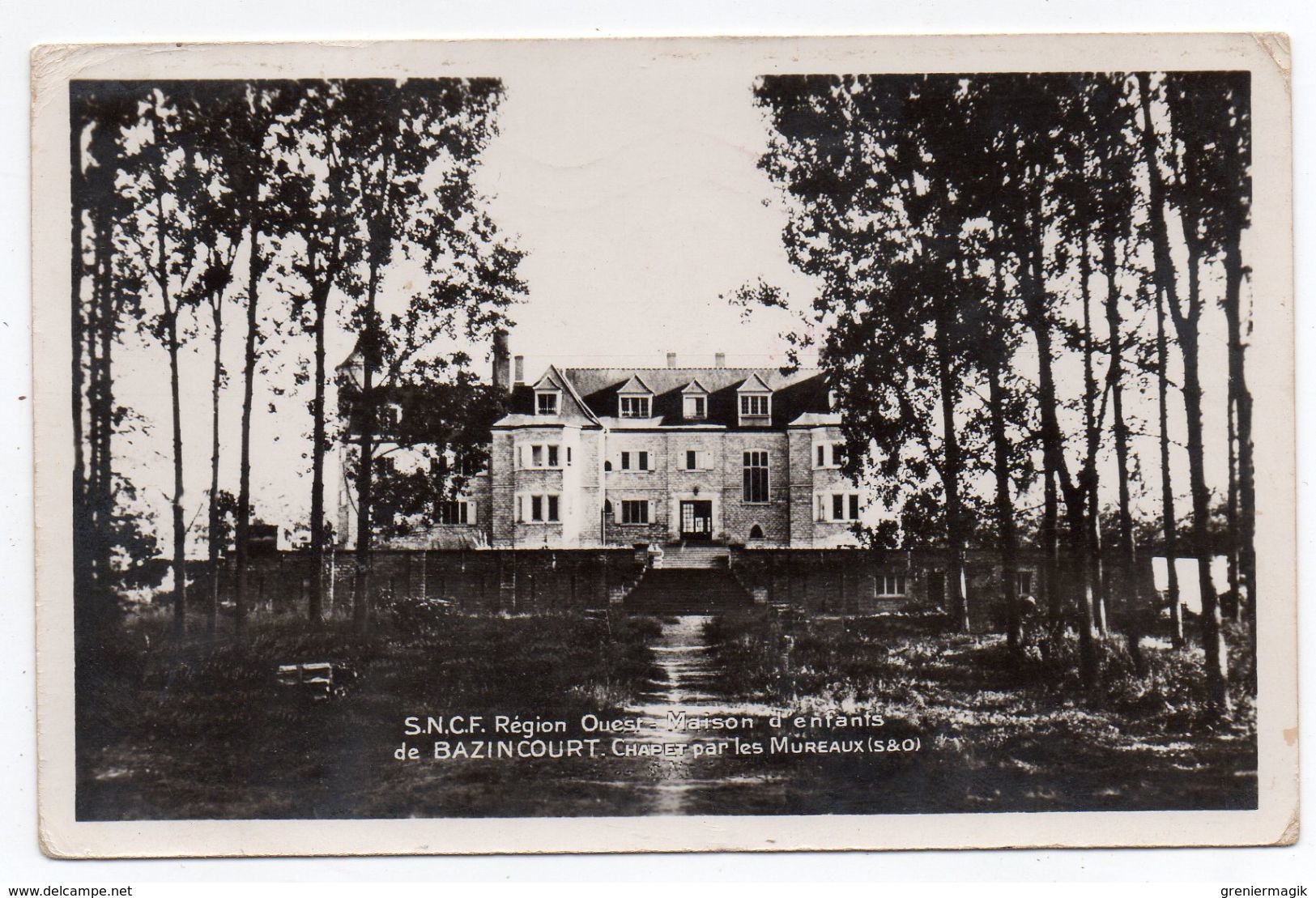 Cpsm 78 - SNCF Région Ouest - Maison D'enfants De Bazincourt - Chapet Par Les Mureaux - Autres & Non Classés