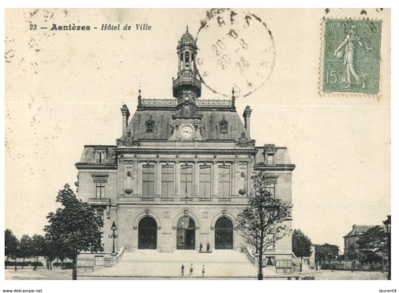 (ORL 303) Very Old Postcard - Carte Semi Ancienne - France - Mairie De Asnieres ? (1926) - Arnières