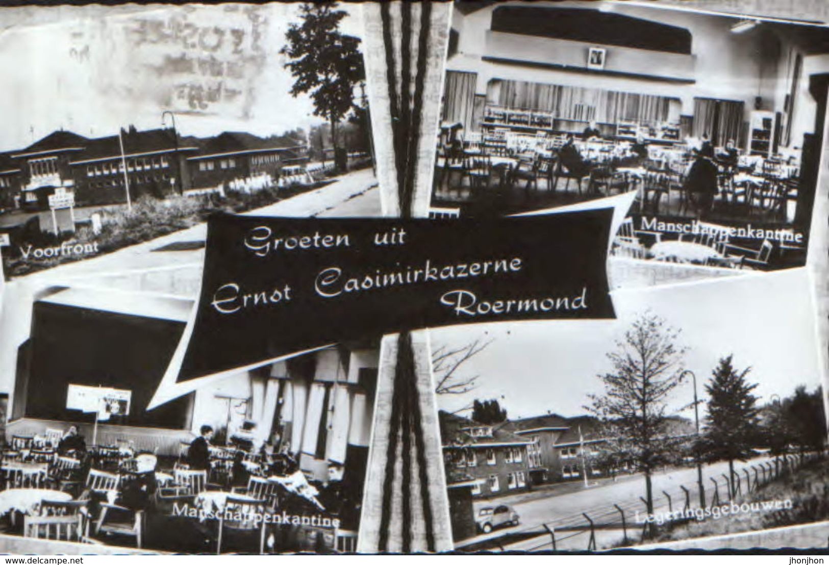 Nederland - Postcard Used 1971 - Roermond - For Front, Men's Canteen, Army Buildings - Ernst Casimir Barracks - 2/scans - Roermond