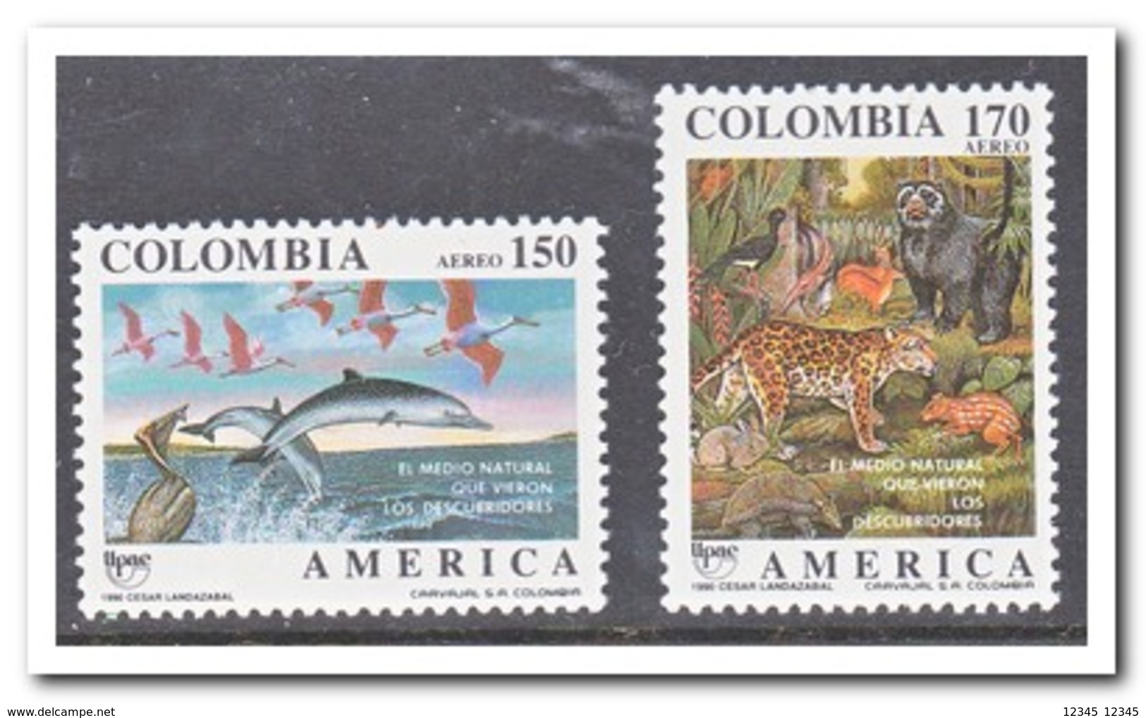 Colombia 1990, Postfris MNH, Animals, Birds, Fish - Colombia