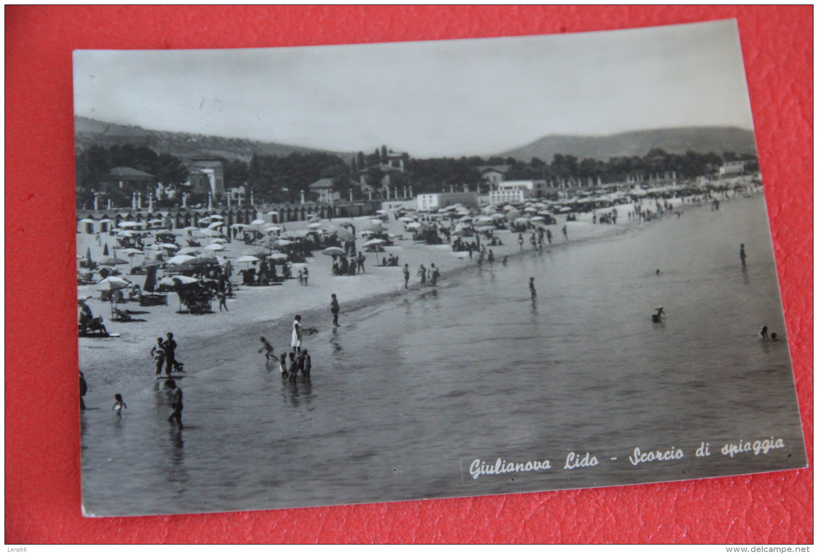 Giulianova Lido Teramo Scorcio Della Spiaggia 1958 - Other & Unclassified