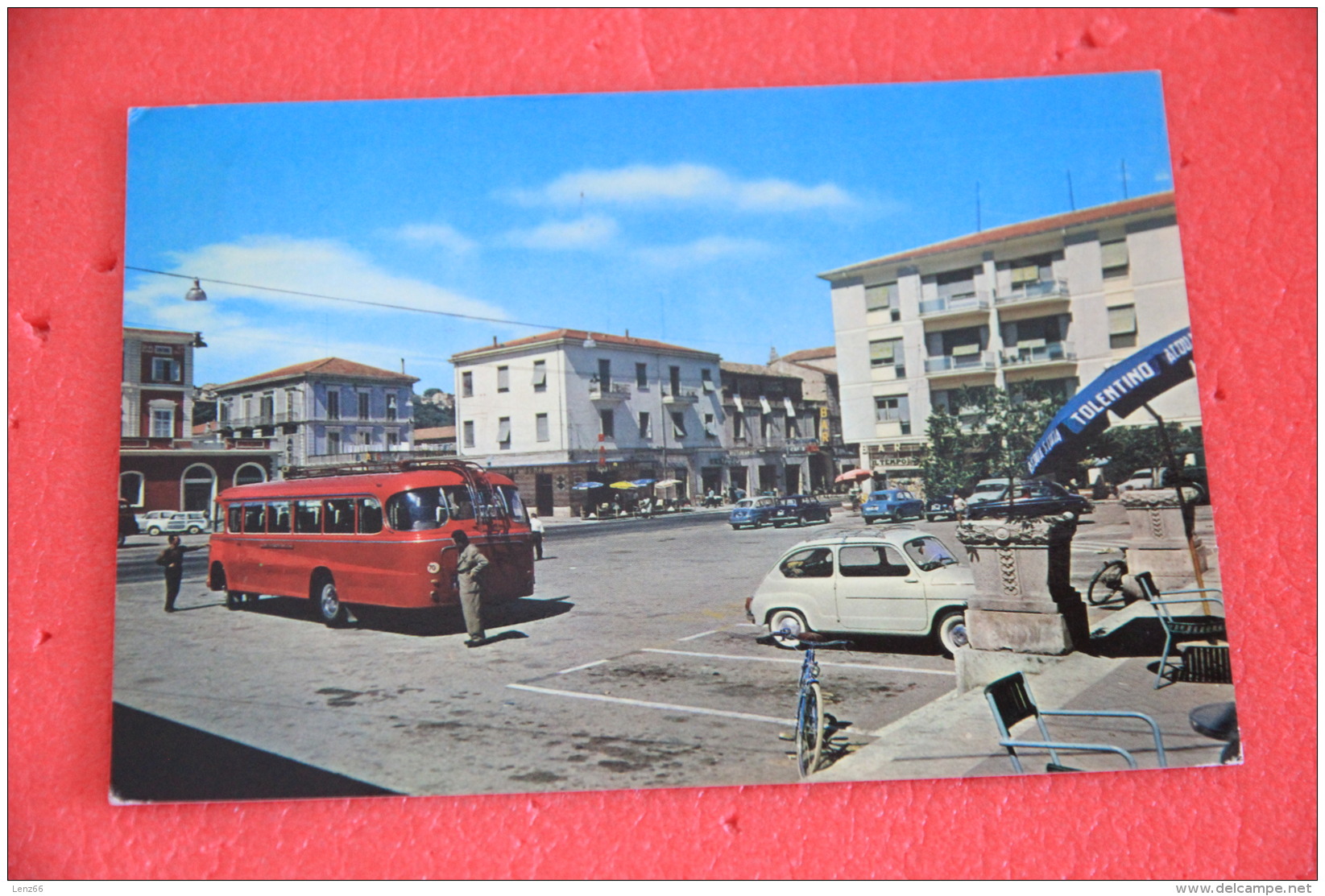 Giulianova Lido Teramo Piazza Della Stazione Bahnhof Gare Station 1968 - Otros & Sin Clasificación