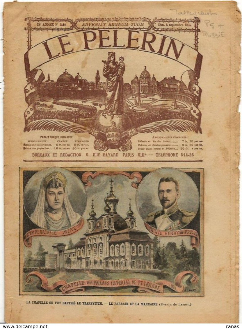 Russie Talleyrand Revue Le Pélerin N° 1444 De 1904 - Other & Unclassified