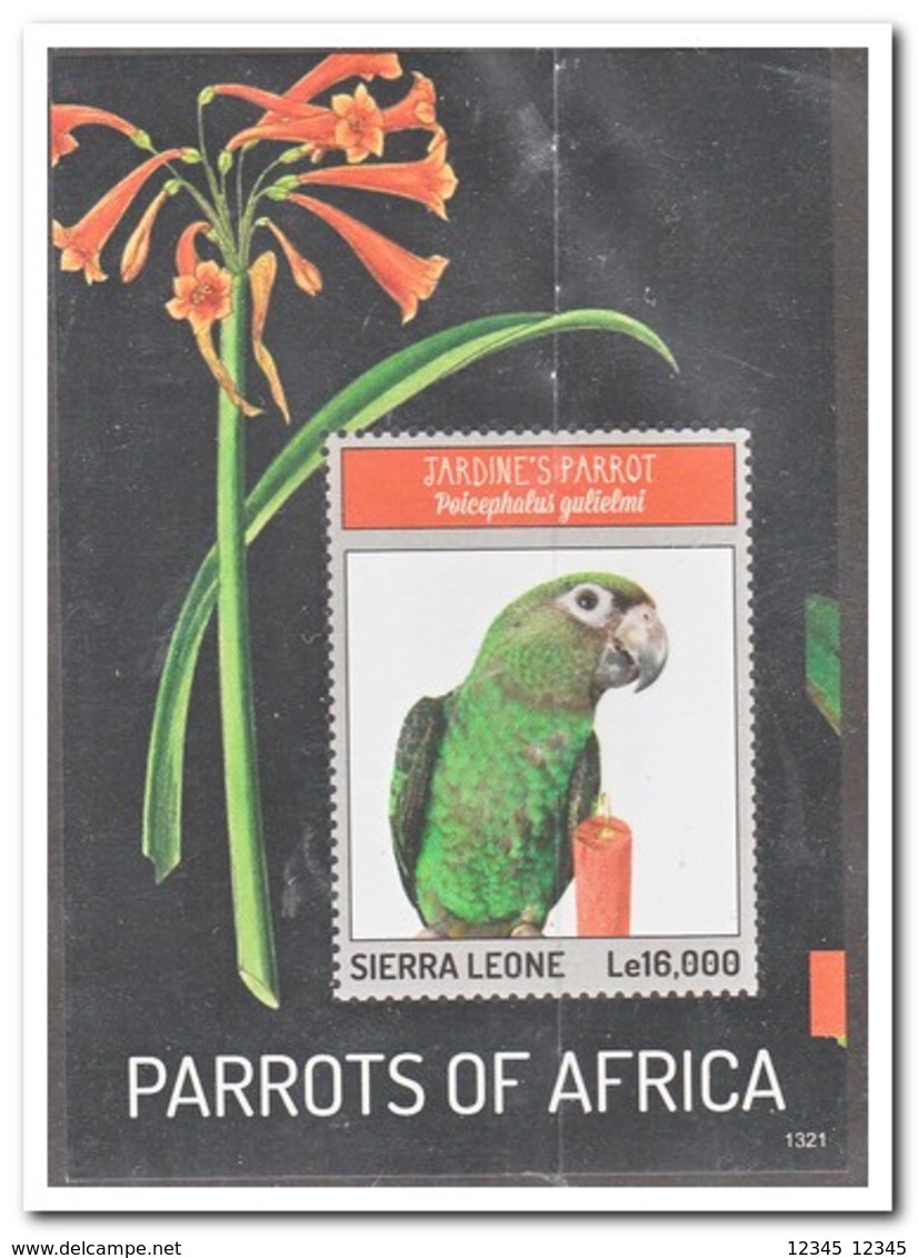 Sierra Leone 2013, Postfris MNH, Birds, Parrots - Sierra Leone (1961-...)