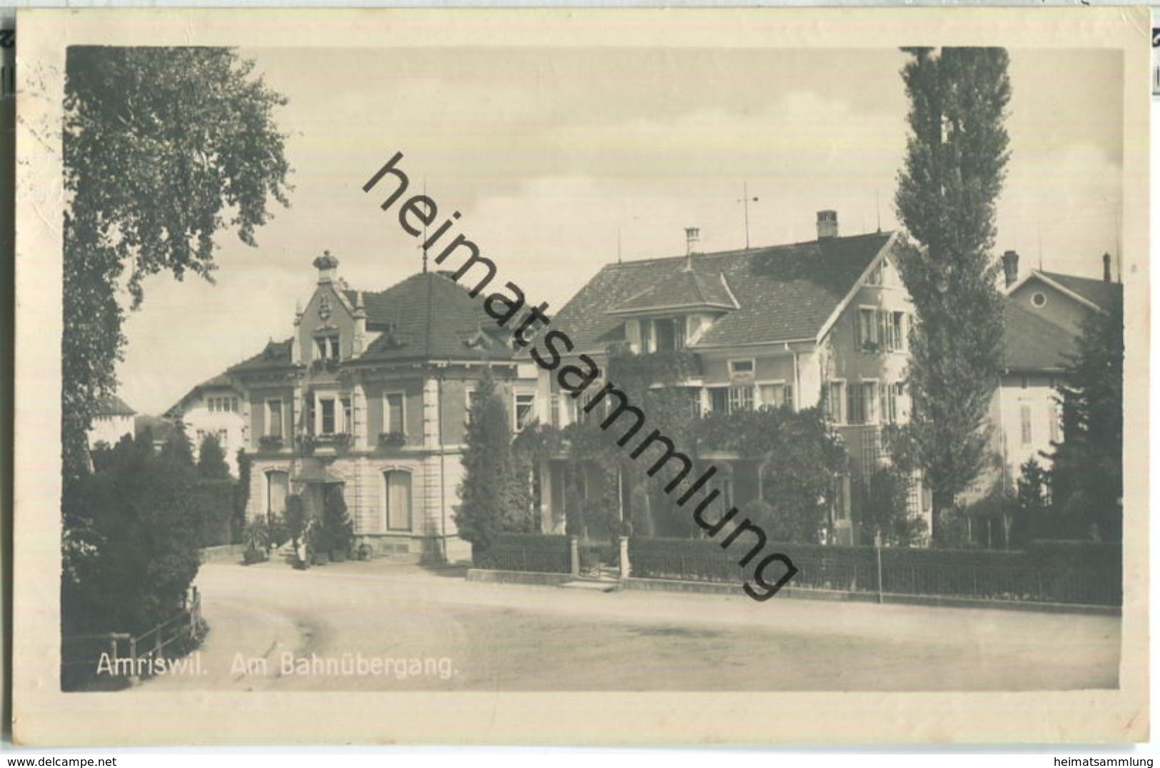 Amriswil - Am Bahnübergang - Foto-AK - Verlag K. Hauser Amriswil - Amriswil