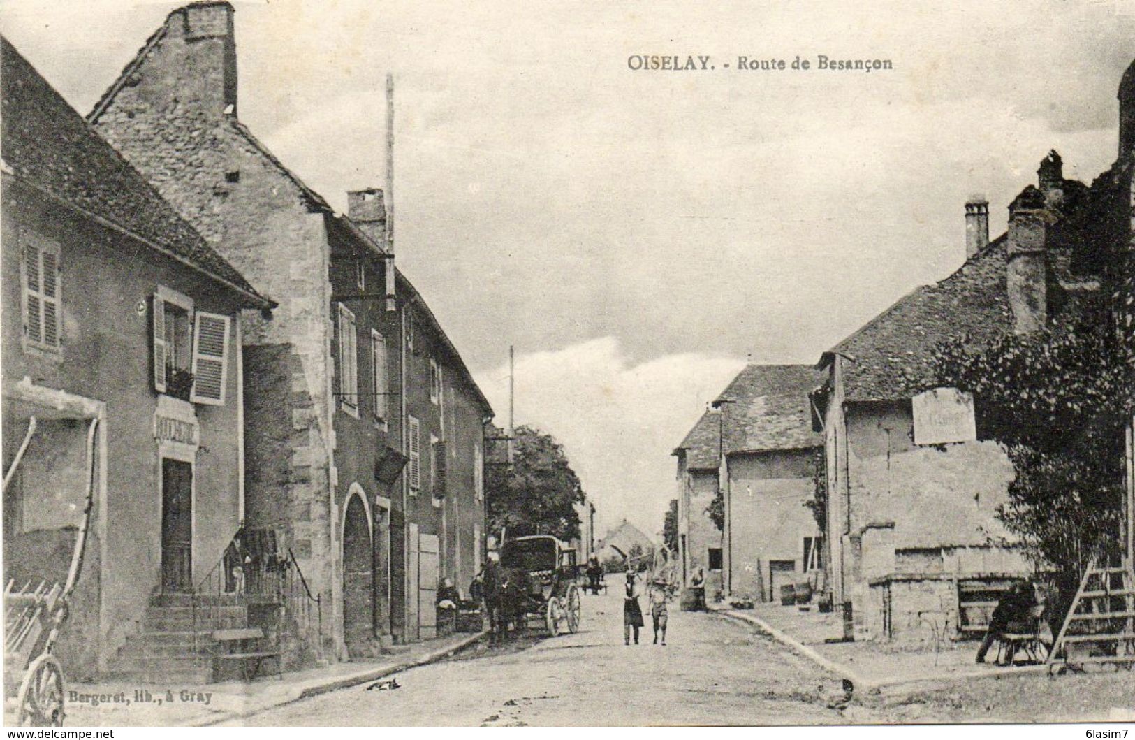 CPA - OISELAY (70) - Aspect De La Route De Besançon Dans Les Années 20 - Autres & Non Classés