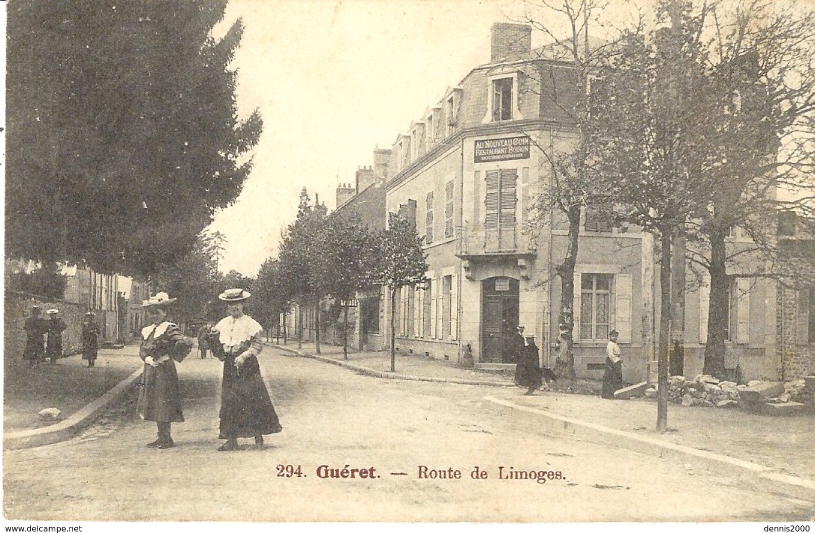 294- GUERET -route De Limoges -ed. Aux Armes D'Aubusson - Guéret