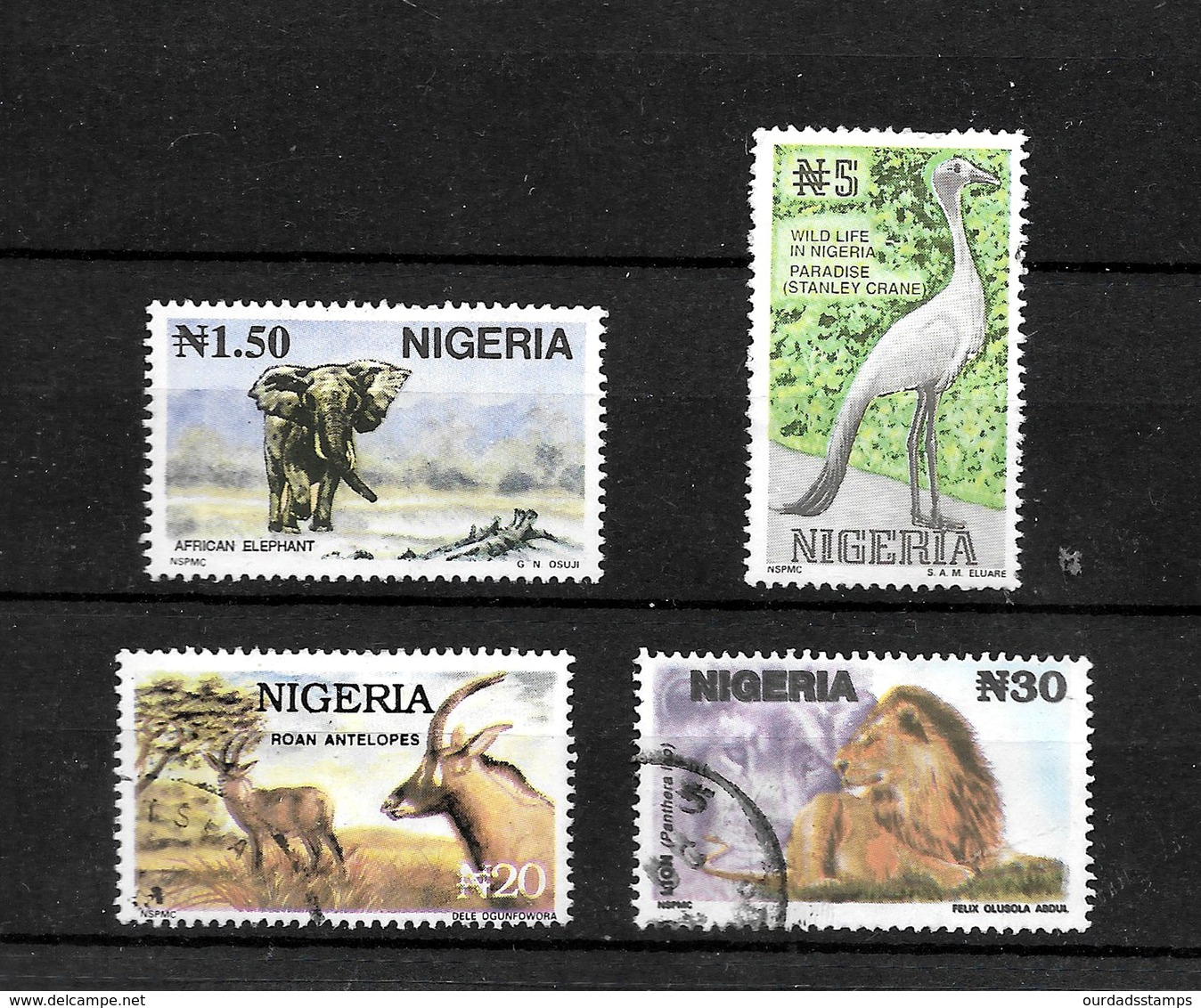 Nigeria, 1993 Wildlife, Complete Set Used (6821) - Nigeria (1961-...)