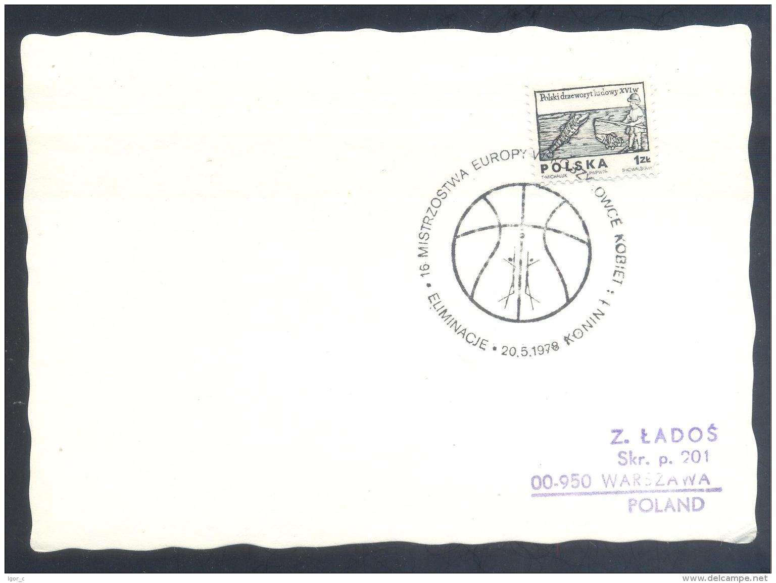 Poland 1978: Basketball; FIBA European Championship Qualifing Round; Konin Cancellation - Basketball
