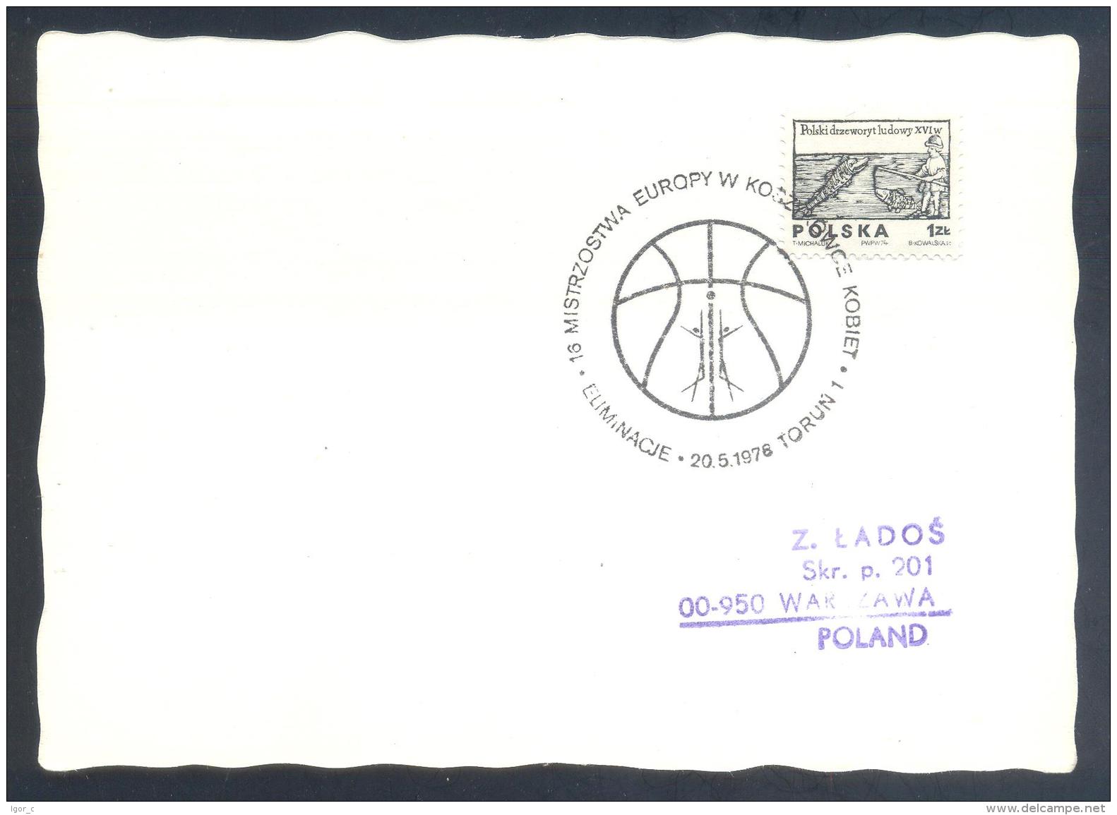 Poland 1978: Basketball; FIBA European Championship Qualifing Round; Torun Cancellation - Basketball