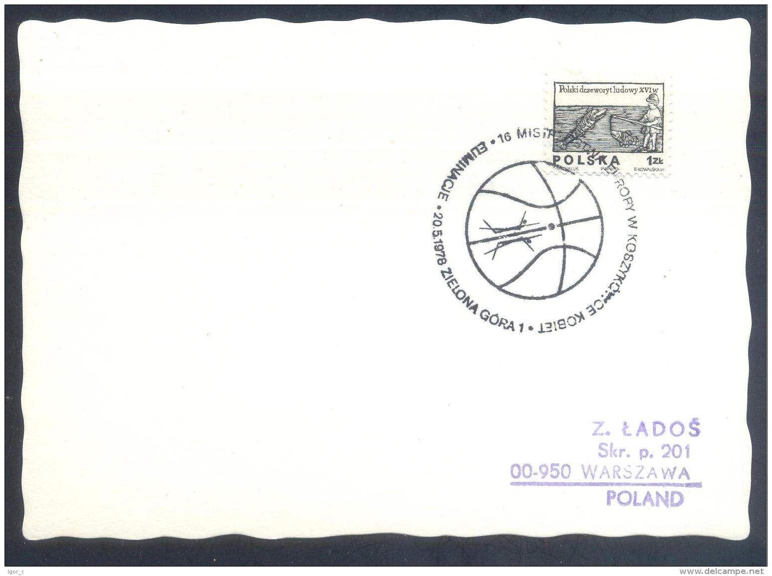 Poland 1978: Basketball; FIBA European Championship Qualifing Round; Zielona Gora Cancellation - Basketball