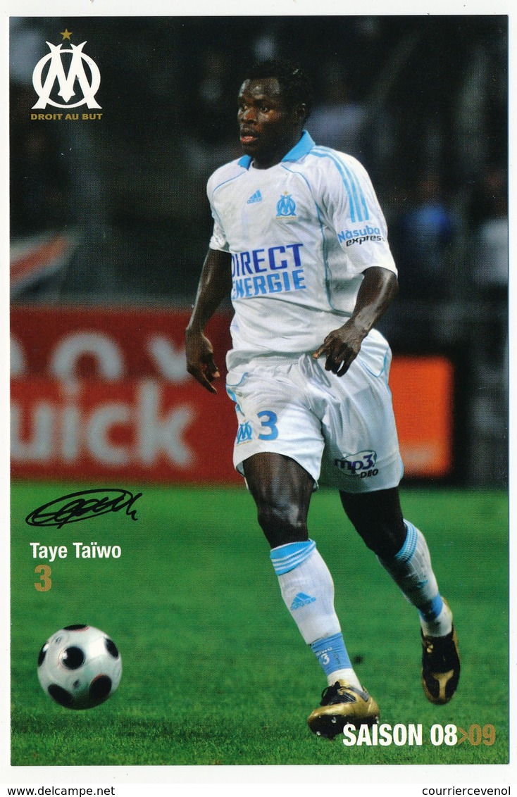 Fiche - Olympique De Marseille OM  - Taye TAÏWO - Saison 2008/09 - Sport