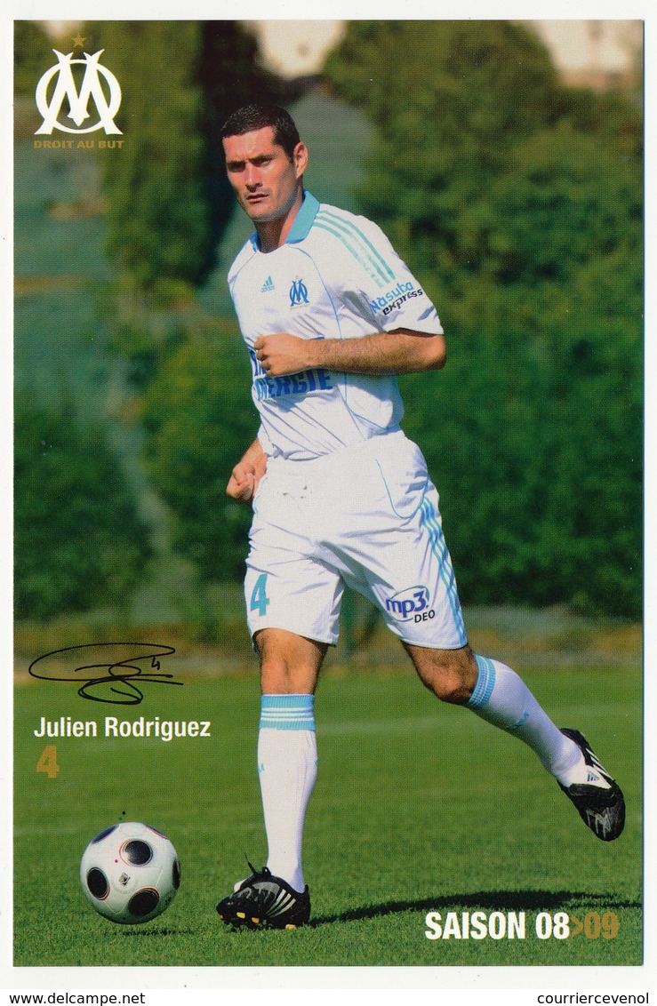 Fiche - Olympique De Marseille OM  - Julien RODRIGUEZ - Saison 2008/09 - Sports