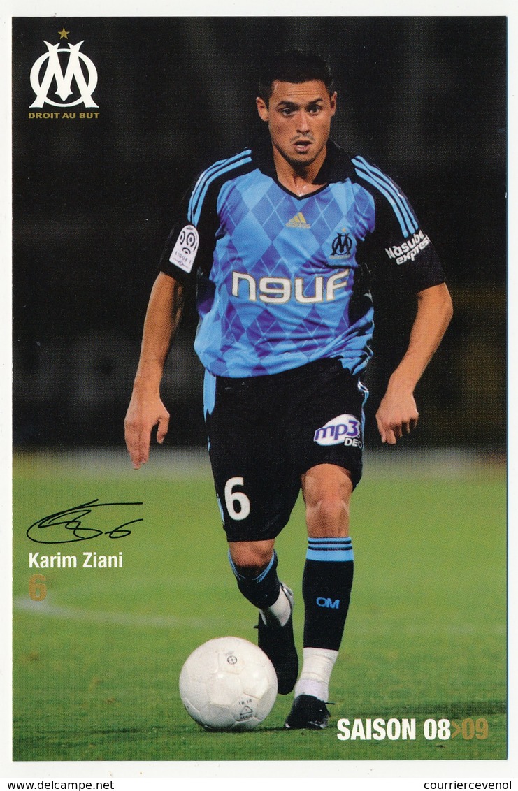 Fiche - Olympique De Marseille OM  - Karim ZIANI - Saison 2008/09 - Sport