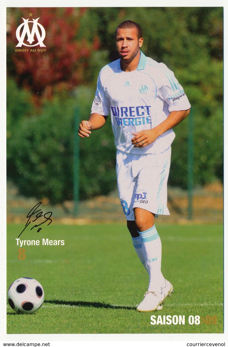 Fiche - Olympique De Marseille OM  - Tyrone MEARS - Saison 2008/09 - Sport