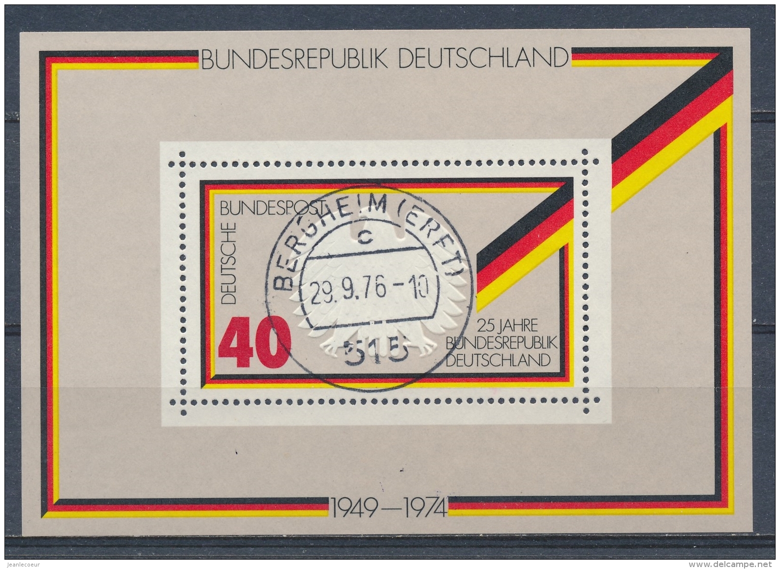 Duitsland/Germany/Allemagne/Deutschland 1974 Mi: Block 10  (Gebr/used/obl/o)(3660) - Andere & Zonder Classificatie