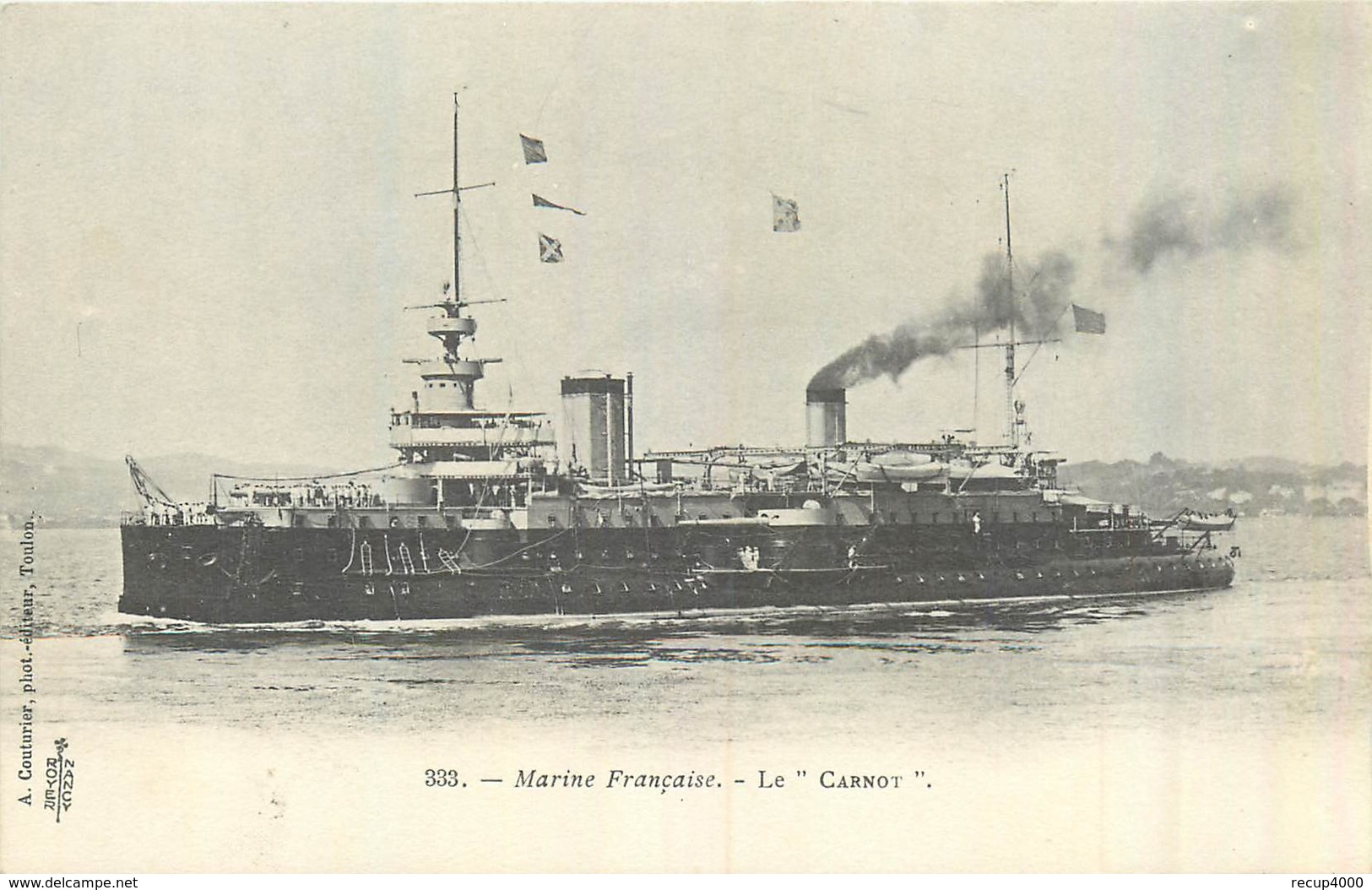 MARINE FRANCAISE Le Carnot  2scans - Guerra