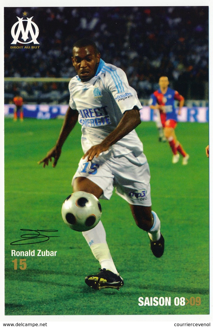 Fiche - Olympique De Marseille OM  - Ronald ZUBAR - Saison 2008/09 - Sports