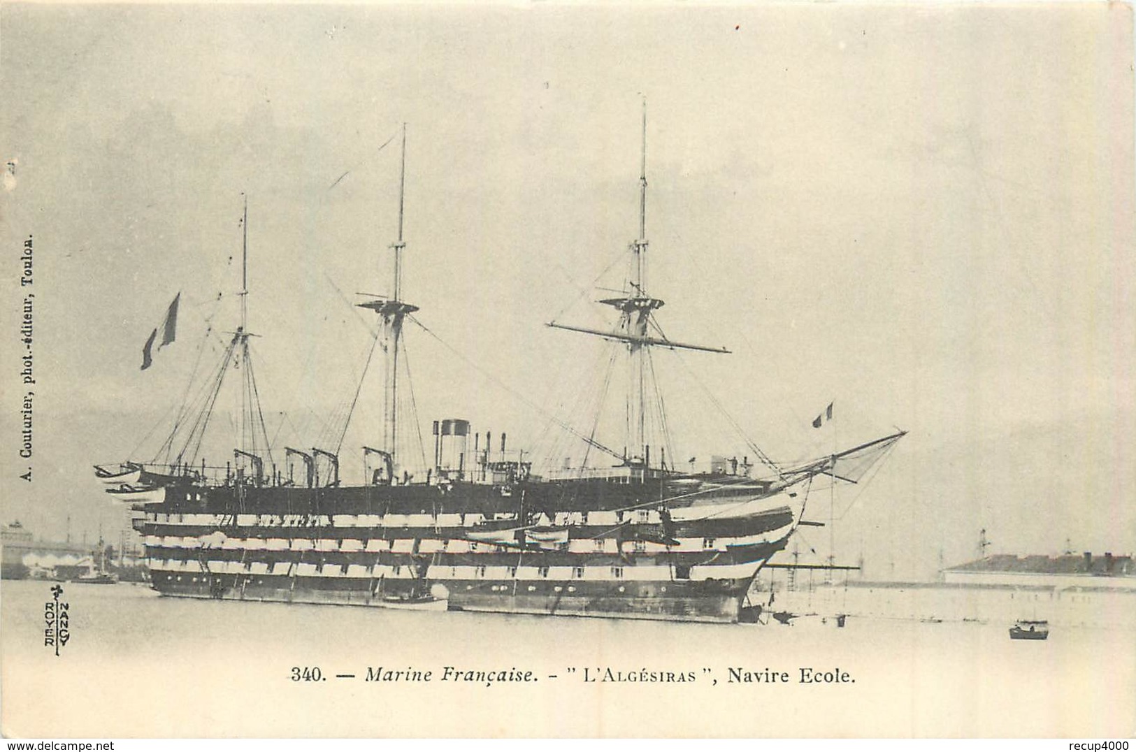 MARINE FRANCAISE  L'algésiras  Navire école  2scans - Warships