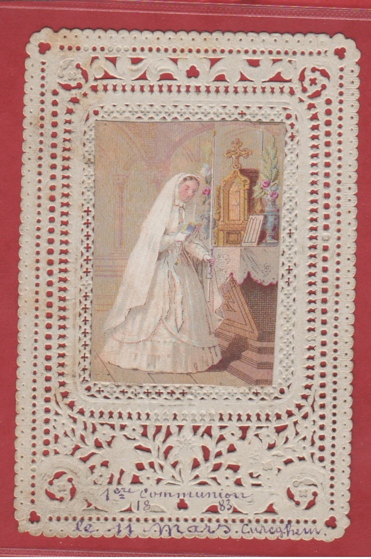 Image Pieuse - 1883 -  SANTINO - Holly Card - Alost - Images Religieuses