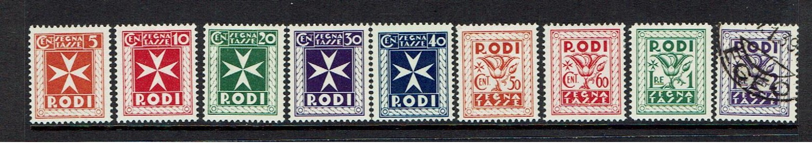 ITALY...RHODES...1934...POSTAGE DUE - Egeo (Rodi)