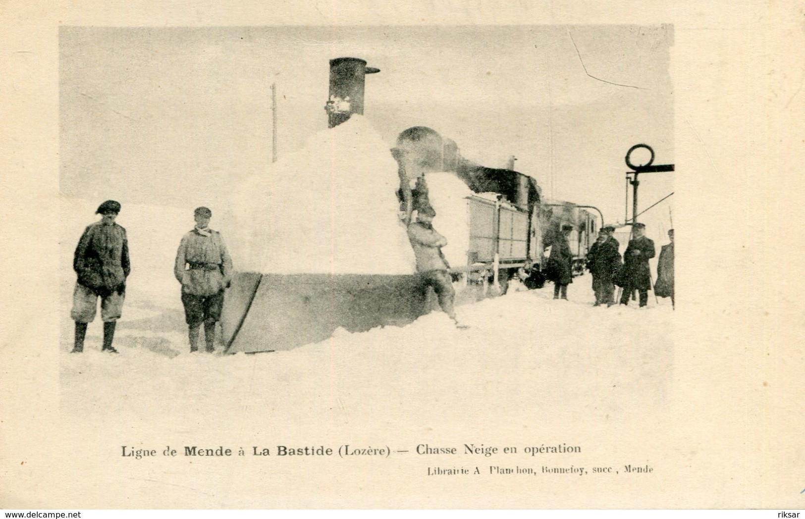 MENDE_LA BASTIDE(TRAIN CHASSE NEIGE) - Mende