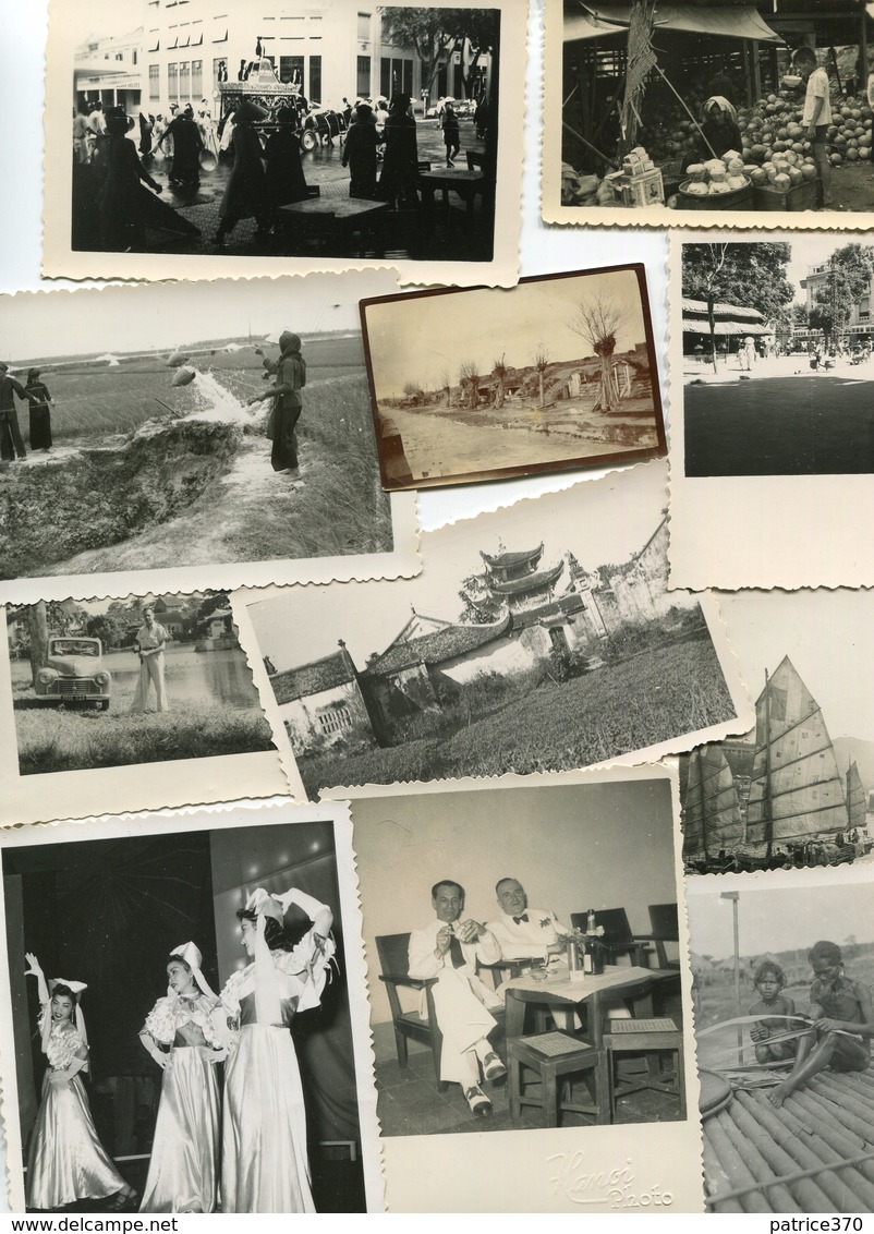 LOT De 62 PHotos Sur La Guerre D'Indochine Et Le Vietnam Viet Nam Saïgon Hanoï Cat Lai Cholon Port Haïphong Et Autres - Lugares