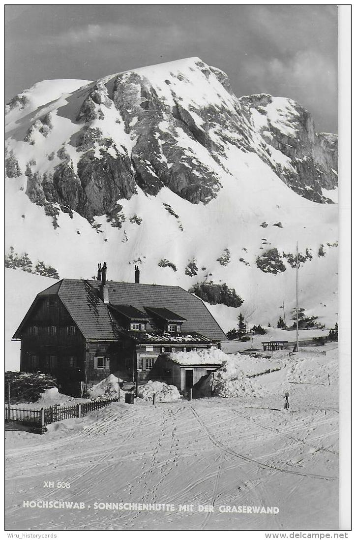 AK 0002  Hochschwab - Sonnschienhütte Mit Der Graserwand / Verlag Kuss Um 1950 - Alfenz