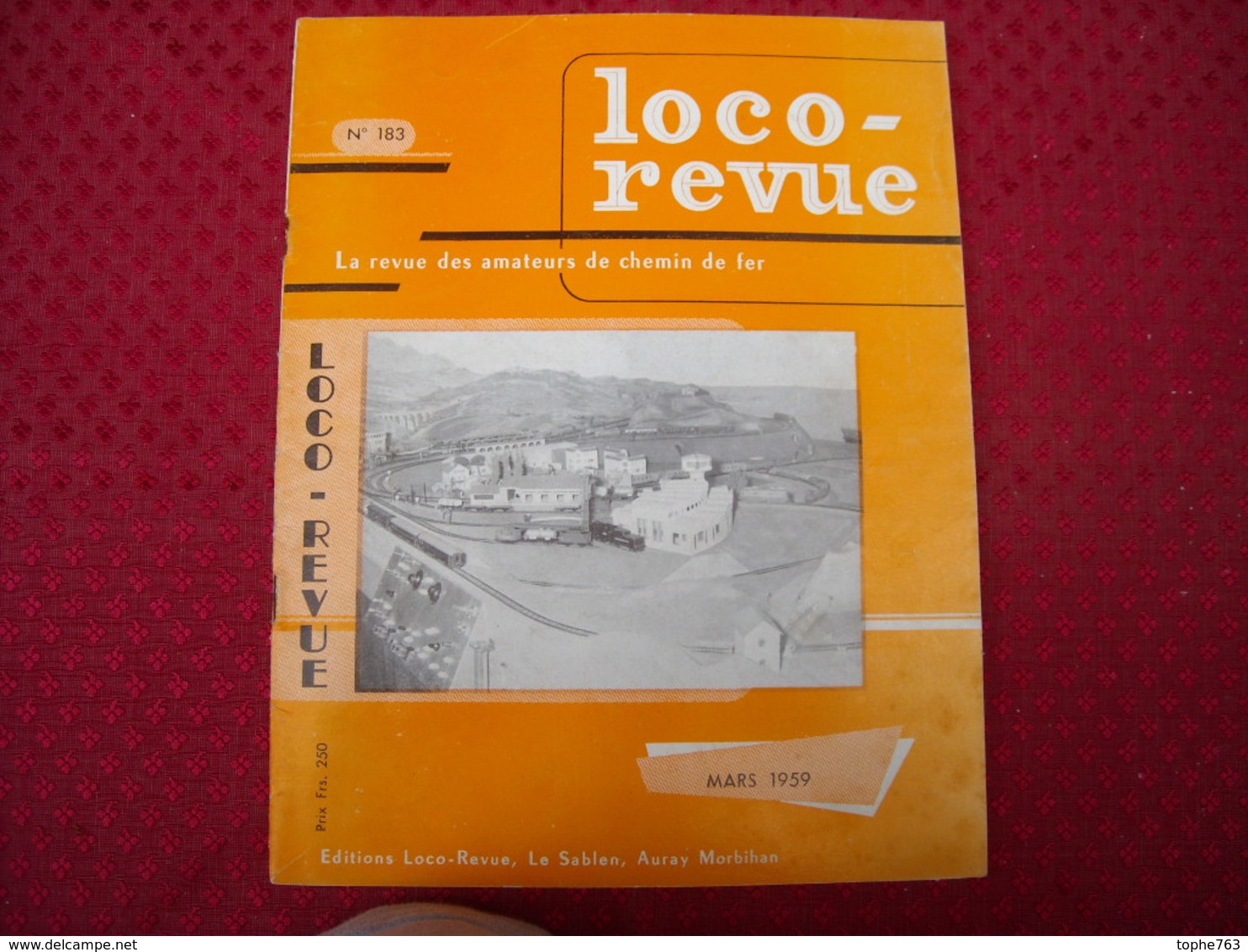 Loco Revue N° 183 Mars 1959 Train HO Maquettes Ferroviaires SNCF Modélisme - Trains