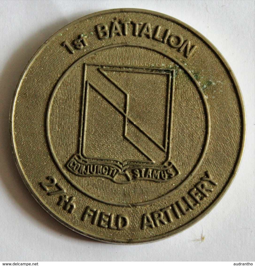 Médaille Militaire USA 1st Batallion 27th Field Artillery Commander's In Recognition Of Excellence Award Coin Army - Stati Uniti