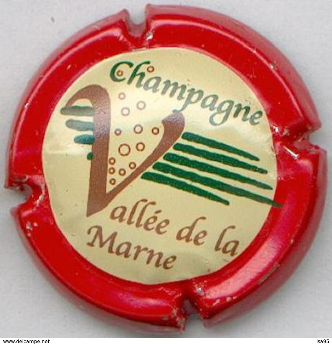 CAPSULE-CHAMPAGNE VALLEE DE LA MARNE N°13 Contour Rouge - Vallée De La Marne