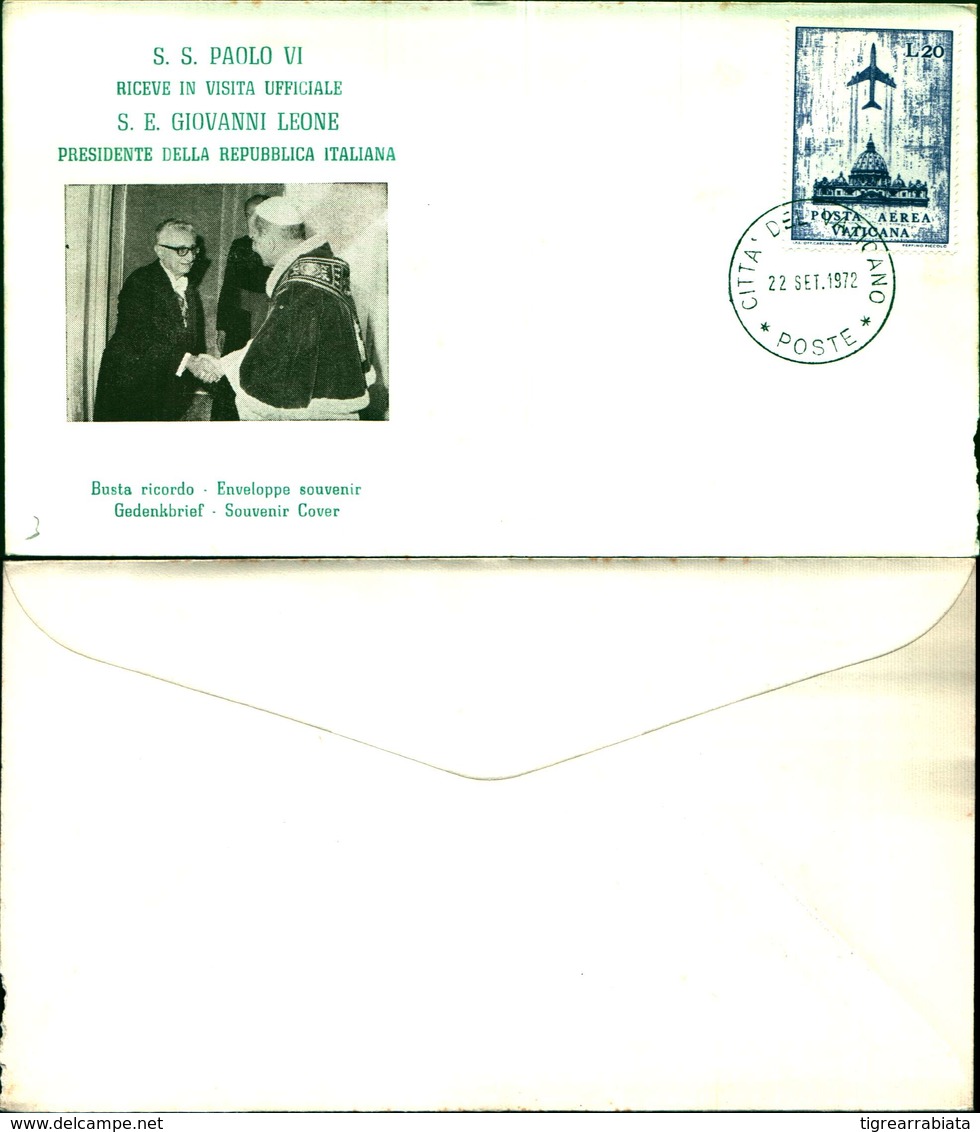 9391a)F.D.C S.S.PAOLO VIRICEVE S.E GIOVANNI LEONE22-9-72 - FDC