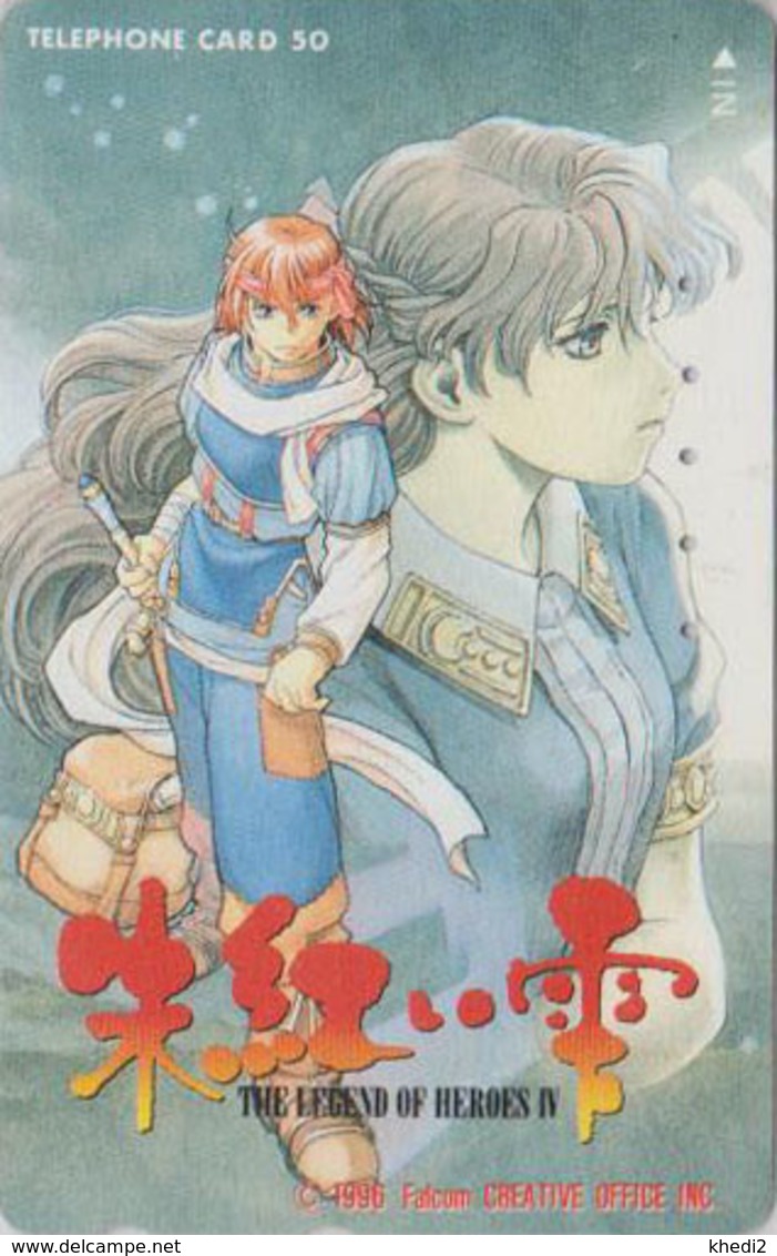 Télécarte Japon / 110-011 - MANGA - THE LEGEND OF HEROES - ANIME Japan Phonecard  - 10429 - Fumetti