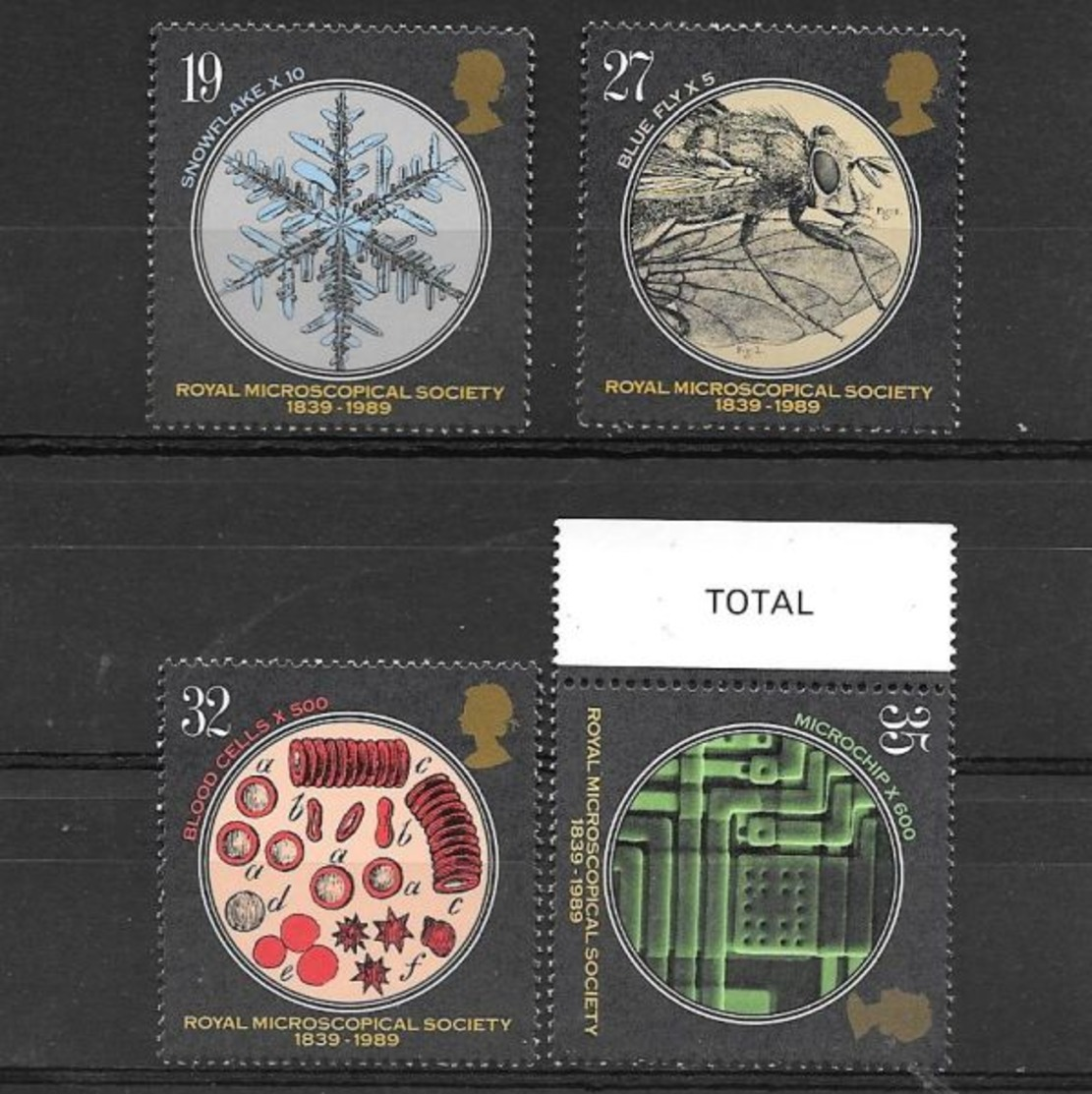 Gran Bretagna 1989  150° Anniversario Della Società Reale Di Microscopia  Serie Completa Nuova/MNH** - Unused Stamps