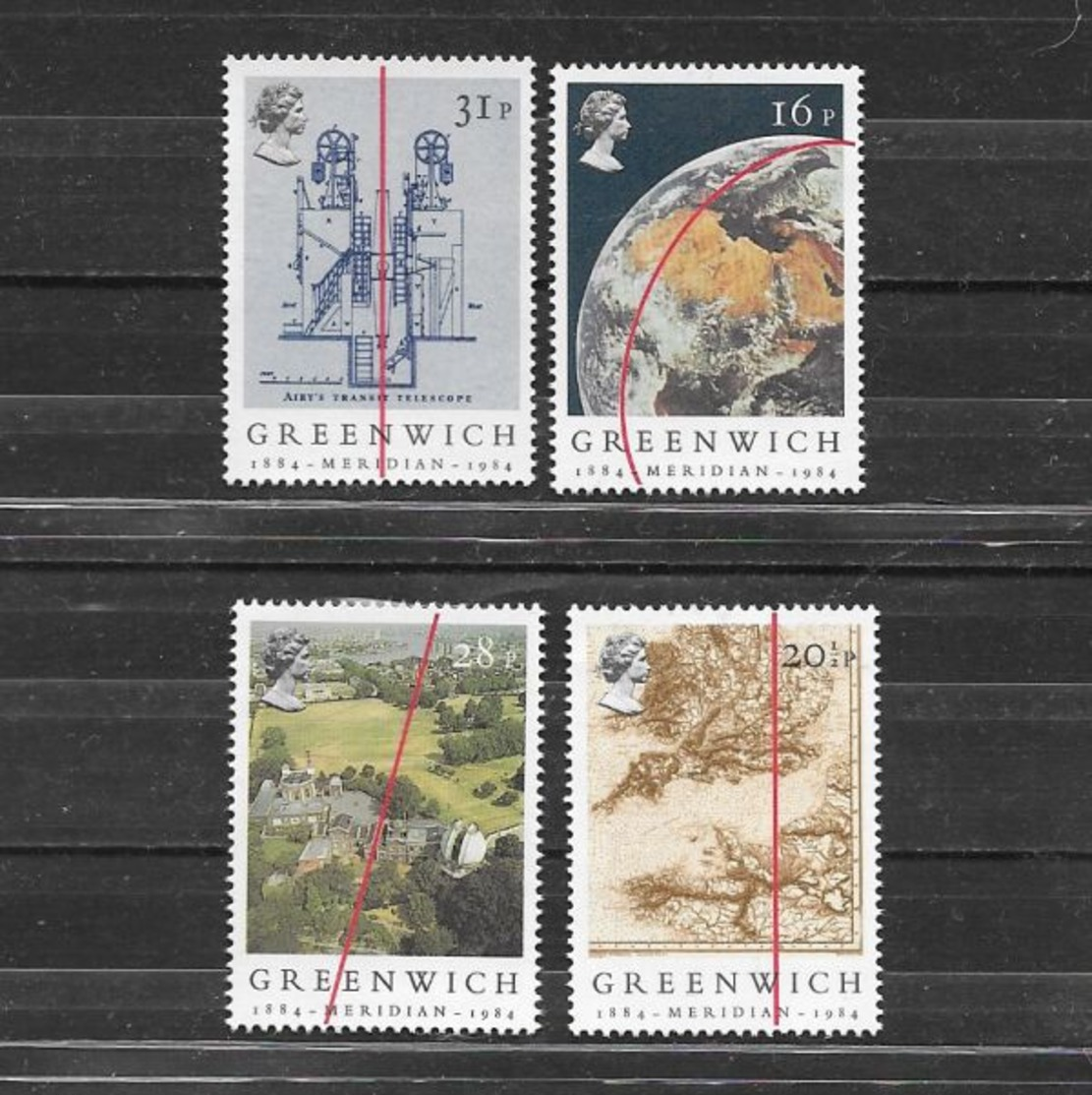 Gran Bretagna 1984  Centenario Della Convenzione Del Meridiano Di Greenwich  Serie Completa Nuova/mnh** - Nuovi